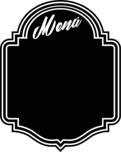 Adhesivo Decorativo de Menú de Cocina