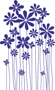 Vinilo con Grupo de Flores Varios Tamaños