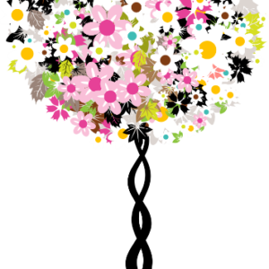 Pegatina de Planta Esférica Multicolor