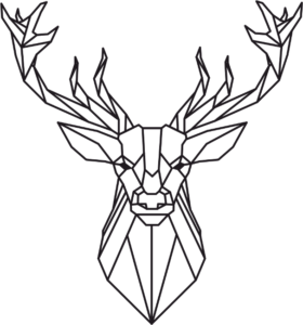 Vinilo Cabeza de Ciervo con Efecto 3D