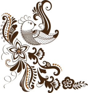 Adhesivo Ave del Paraíso sobre Flores