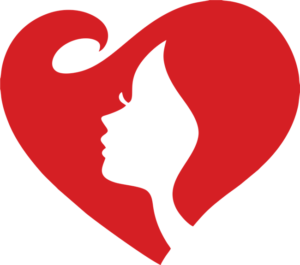 Adhesivo del Corazón de una Mujer