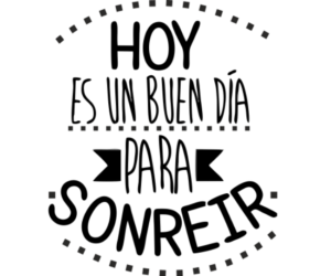 Adhesivo Hoy es un Día para Sonreir