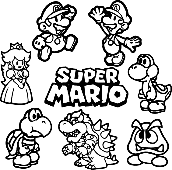 gusto Artístico Subproducto Vinilo Adhesivo de Personajes de Mario Bros - Rotulos Decorativos