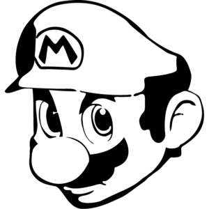 Vinilo Adhesivo de Rostro de Mario Bros
