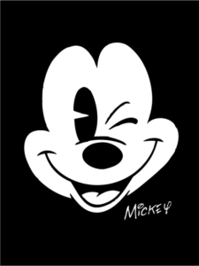 Vinilo Adhesivo de Retrato de Mickey Mouse