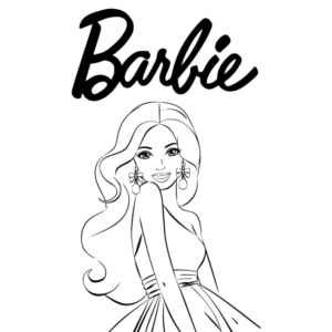 Vinilo Adhesivo del Retrato de Barbie