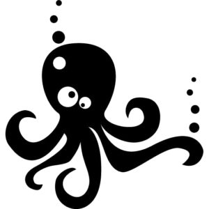 Vinilo Adhesivo de Pulpo Infantil