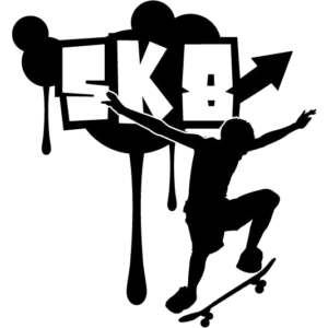 Vinilo Adhesivo de Skateboard SK8