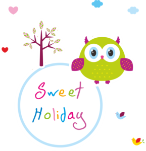 Vinilo Adhesivo de Búho Sweet Holiday