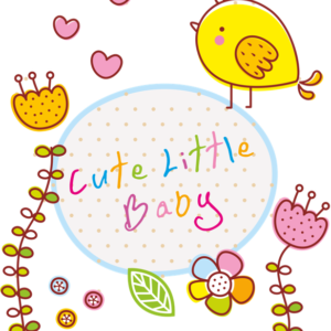 Vinilo Adhesivo de Pájaro Cute Little Baby