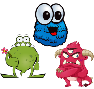 Vinilo Adhesivo de Monstruos Simpáticos