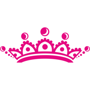 Vinilo Adhesivo de Corona de Princesa Lunar