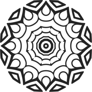 Vinilo Abstracto de Vórtice de Espinas