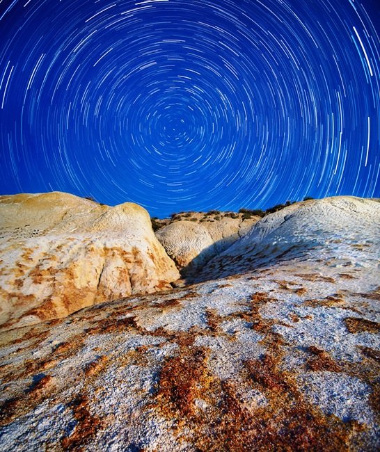 Mural Foto de Larga Exposición del Cielo