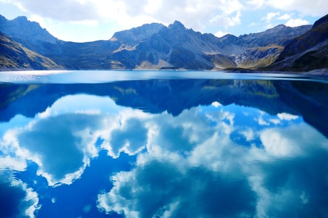 Mural del Lago Lünersee en Austria