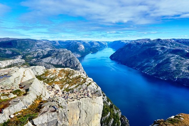 Mural de un Fiordo en Noruega