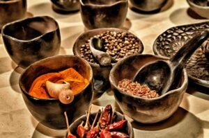 Vinilo Adhesivo Platos con Condimentos Variados