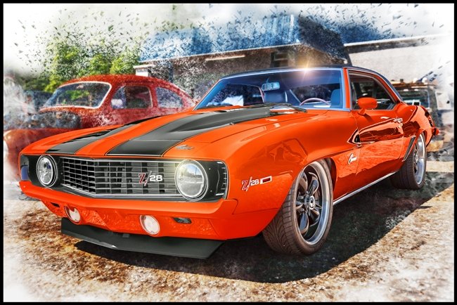 Mural Chevrolet Camaro Z28 de 1969