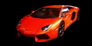 Mural Lamborghini Aventador Rojo