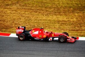 Mural de Ferrari en Carrera de Fórmula 1