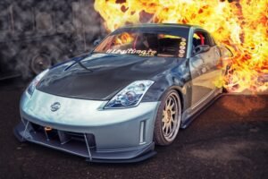 Mural Nissan 350Z Plateado del Año 2008