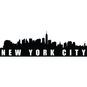 Vinilo Adhesivo Silueta de New York City